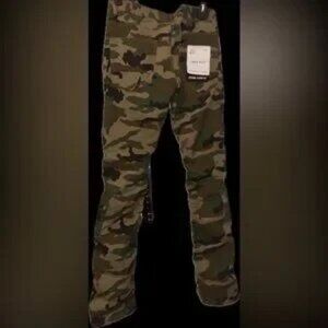 Men's Camouflage Cargo Pants jeans smoke rise super cool 32w 36inseam